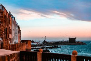 people walking on bridge near body of water during daytime